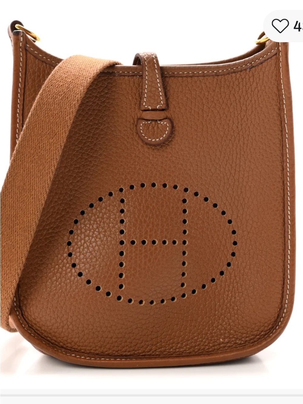 Designer Inspired Women's Tan Crossbody Shoulder Bag